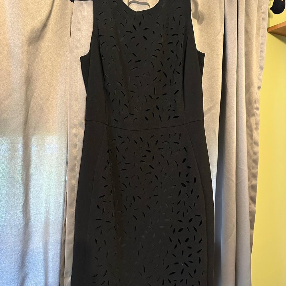 Banana Republic Black Cutout Midi Dress
